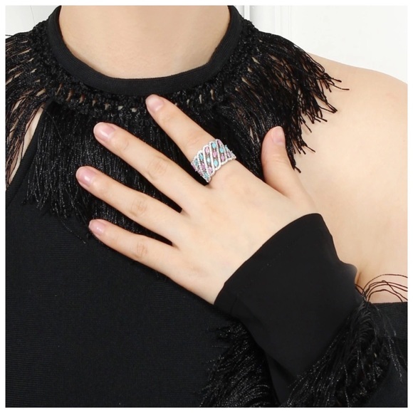 Swarovski Crystals The Maraja Pixie Band Ring - Picture 5 of 5